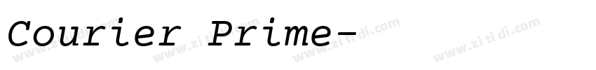 Courier Prime字体转换